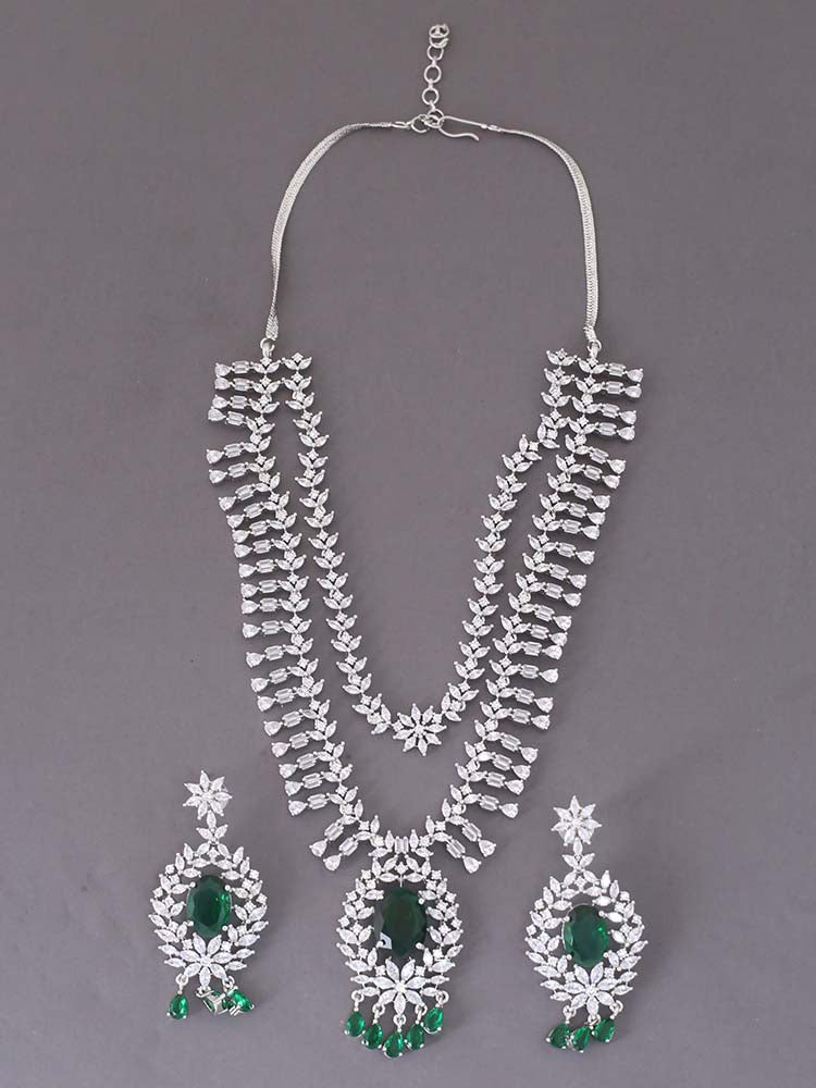 Emerald Neriah Zirconia Jewellery Set