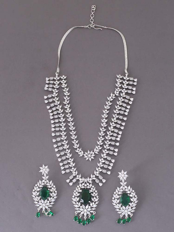 Emerald Neriah Zirconia Jewellery Set