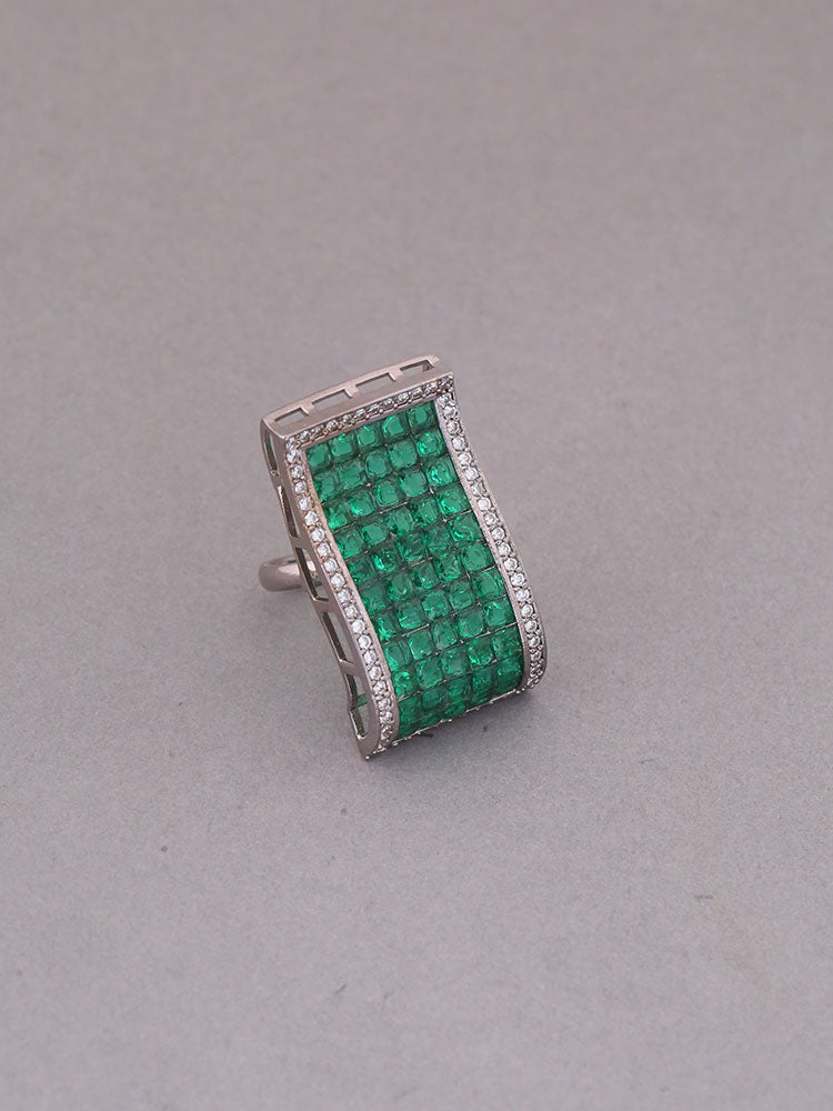 Emerald Niki Zirconia Ring