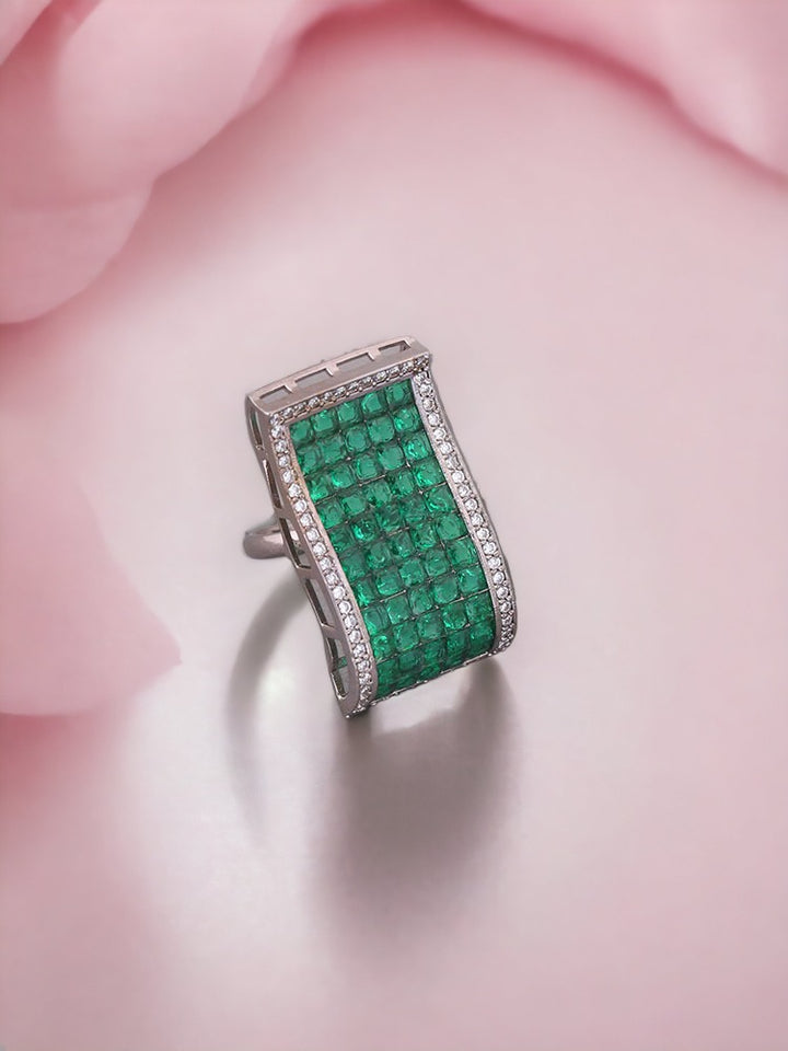 Emerald Niki Zirconia Ring