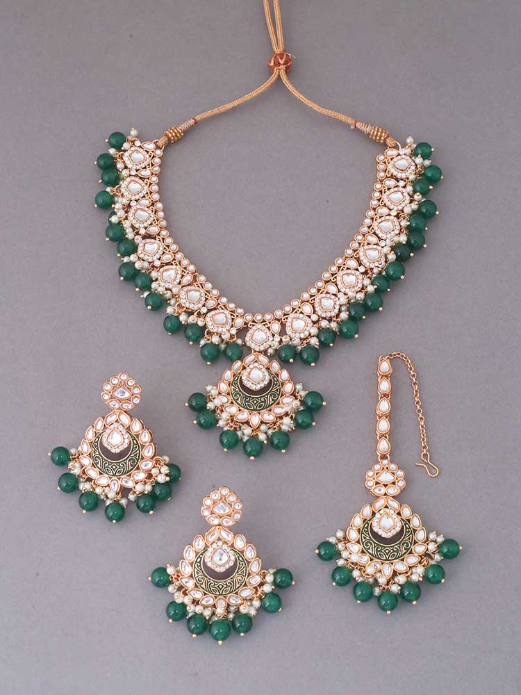 Emerald Nikul Jewellery Set