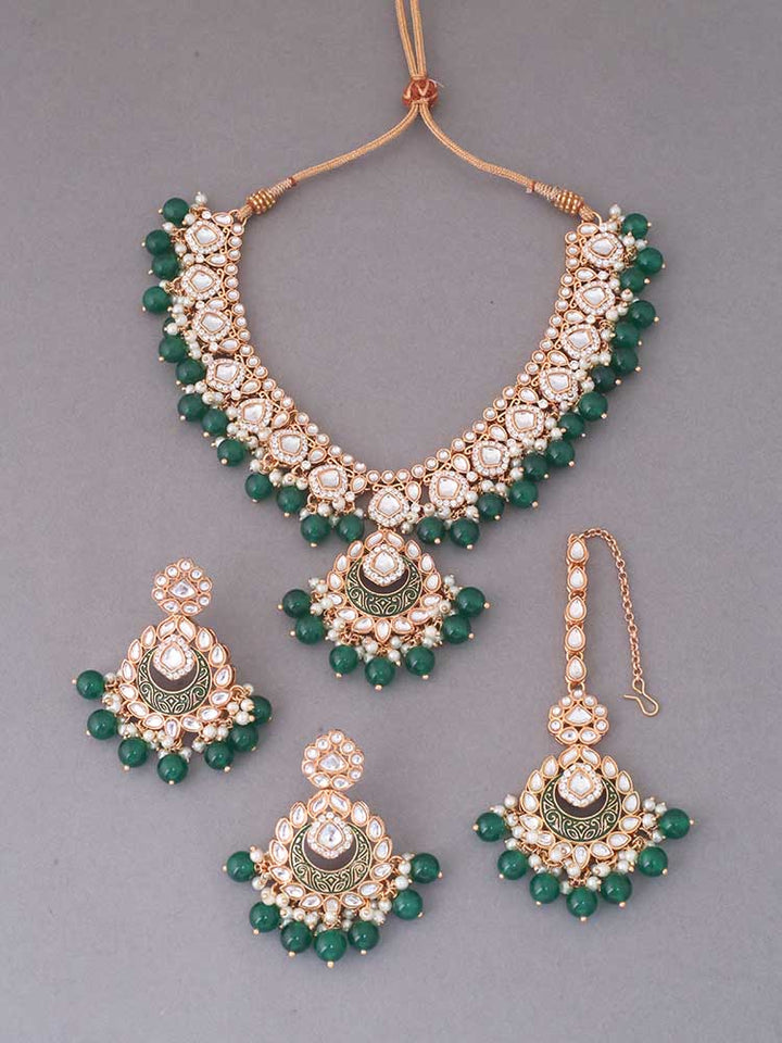 Emerald Nikul Jewellery Set