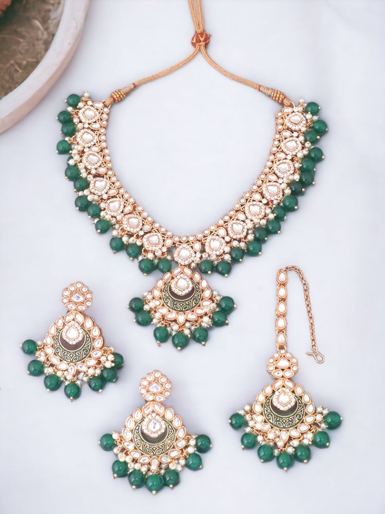 Emerald Nikul Jewellery Set
