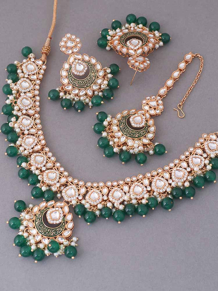 Emerald Nikul Jewellery Set