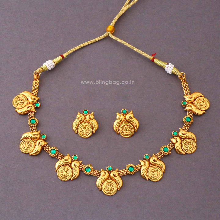 Emerald Niralika Antique Jewellery Set- New Arrival
