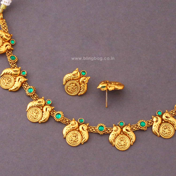 Emerald Niralika Antique Jewellery Set- New Arrival