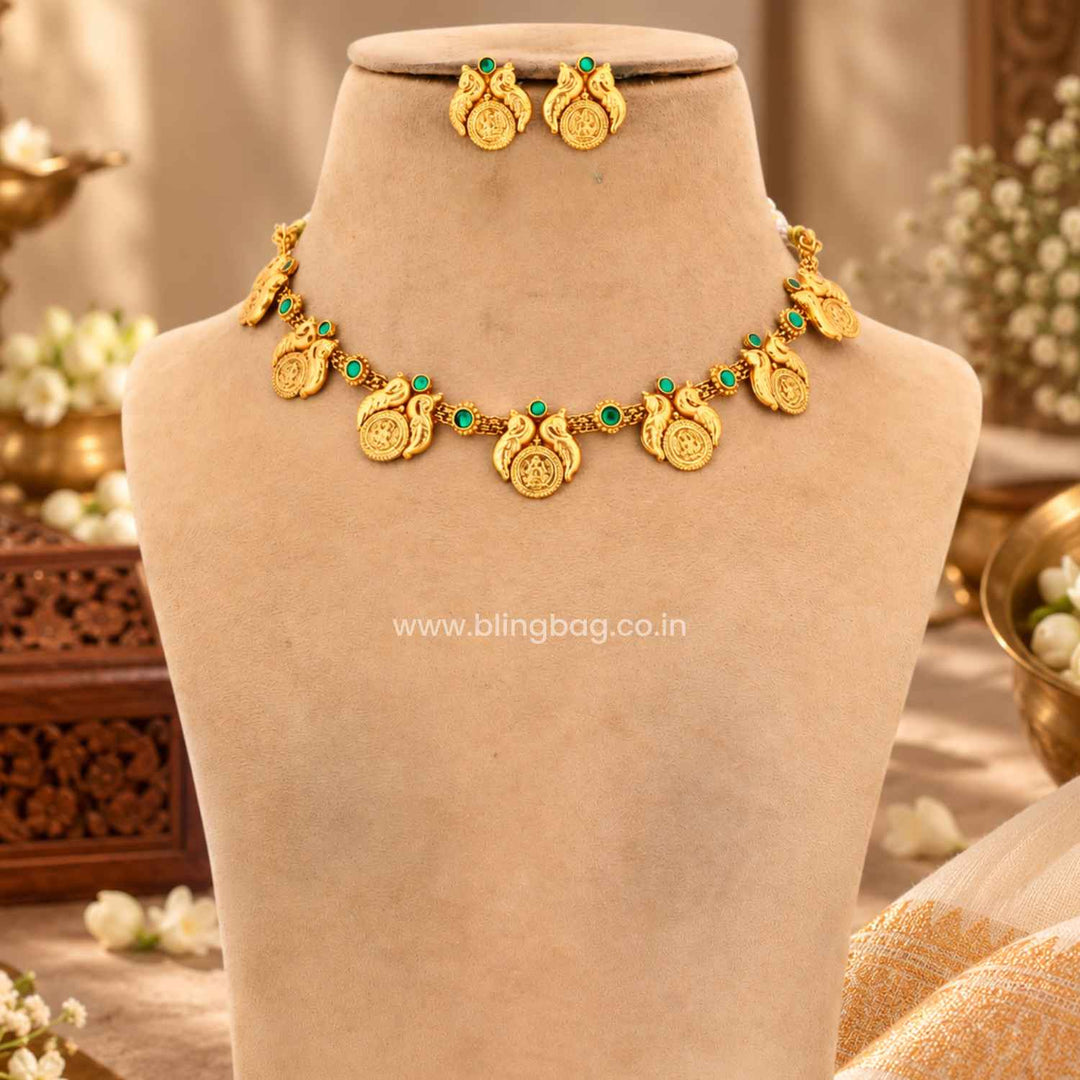 Emerald Niralika Antique Jewellery Set- New Arrival