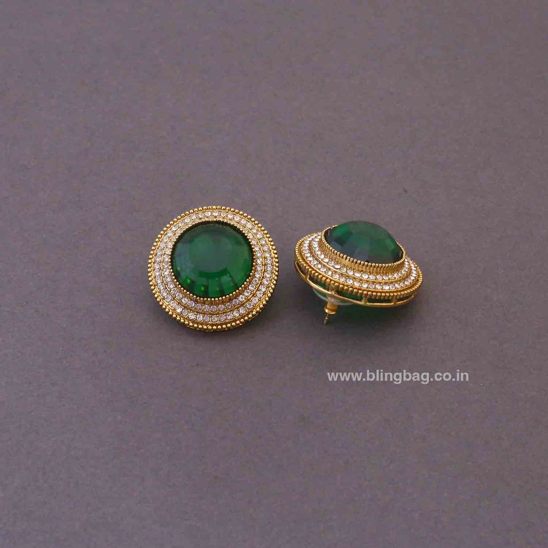 Emerald Nishaa Studs