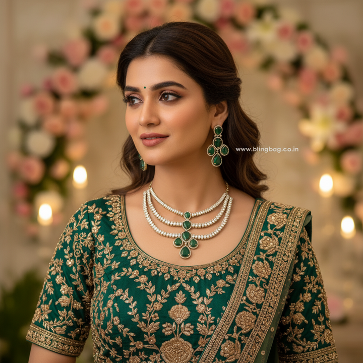 Emerald Nolaira Victorian Jewellery Set - New Arrival