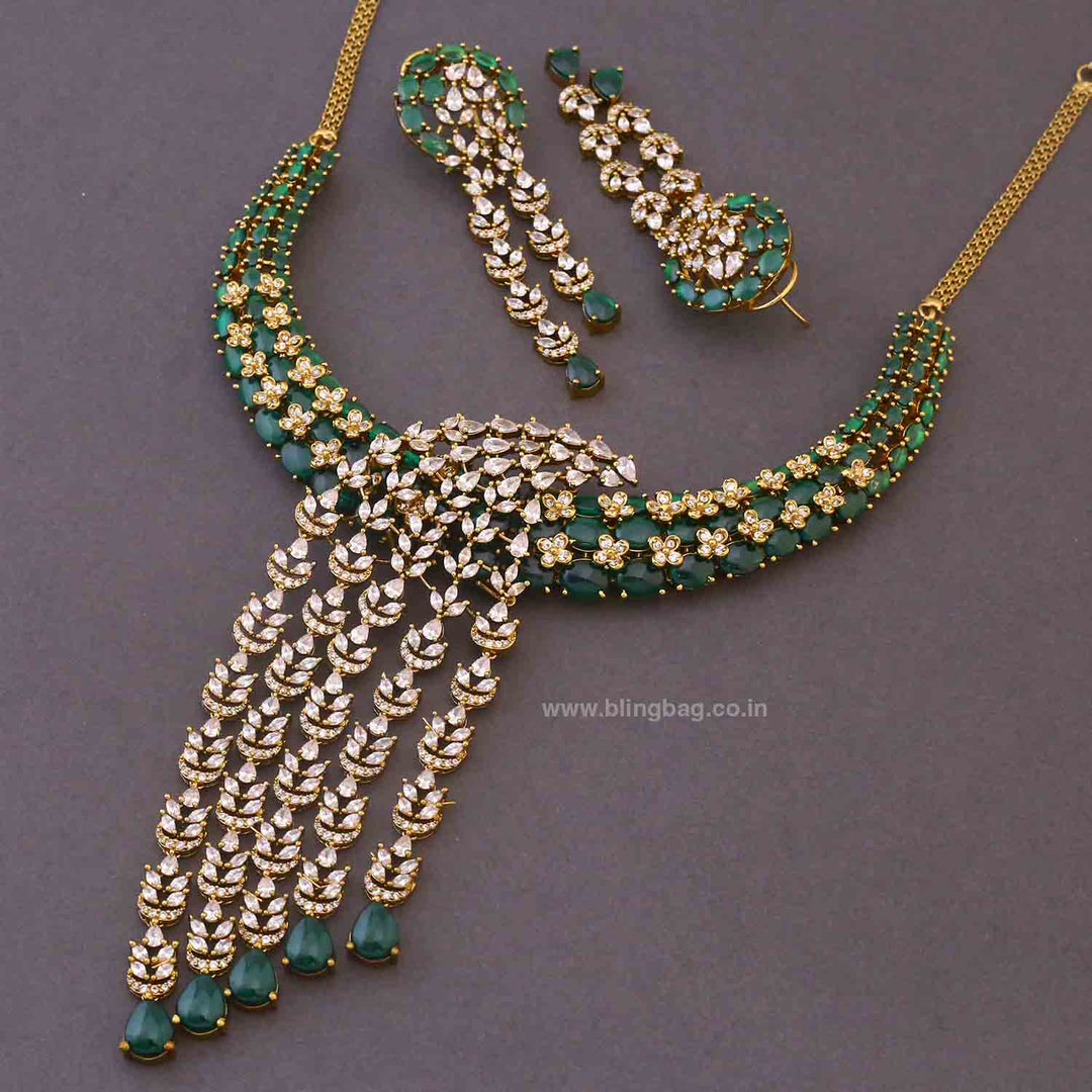 Emerald Norabeth Hasli Victorian Jewellery Set