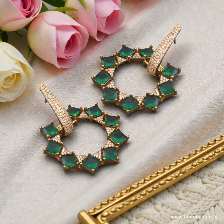 Emerald Norason Zirconia Hoops