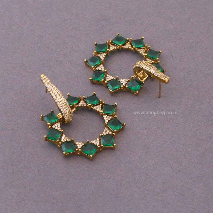 Emerald Norason Zirconia Hoops