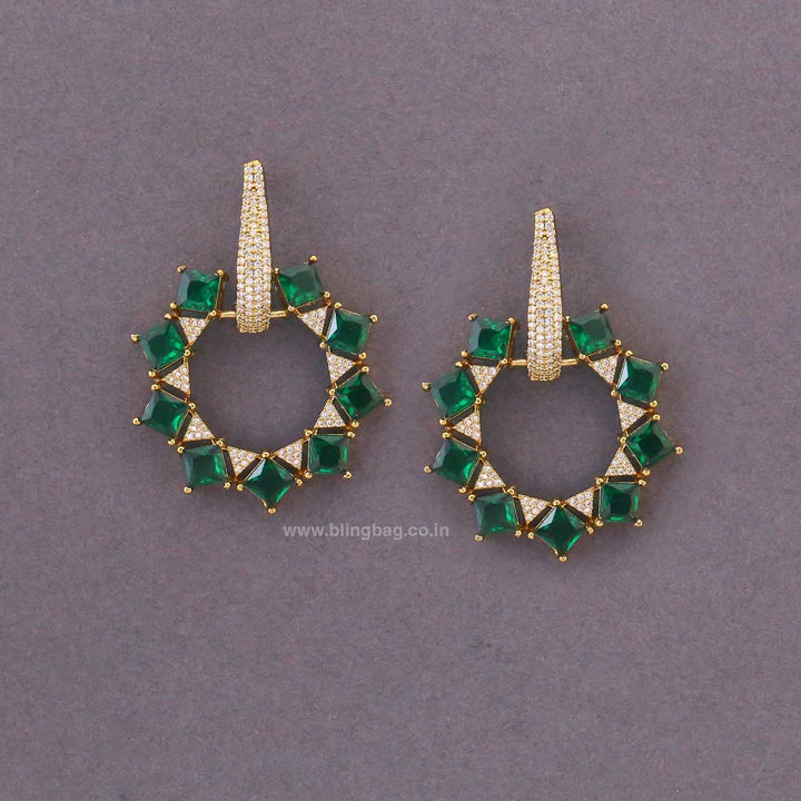Emerald Norason Zirconia Hoops