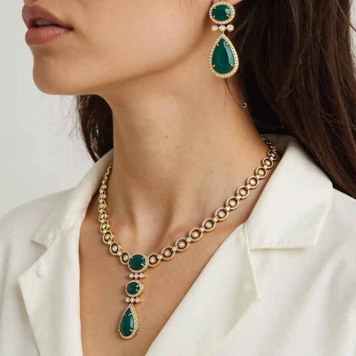 Emerald Odalyn Victorian Jewellery Set - New Arrival