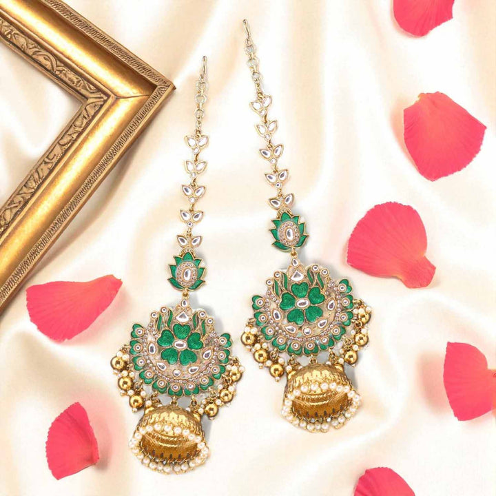 Emerald Omvati Sahara Jhumkis