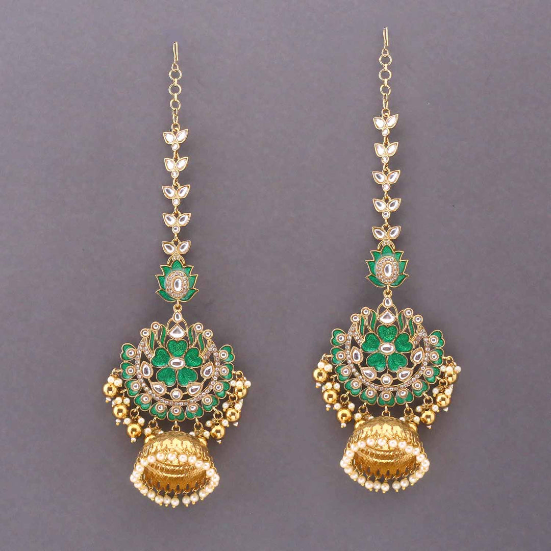 Emerald Omvati Sahara Jhumkis