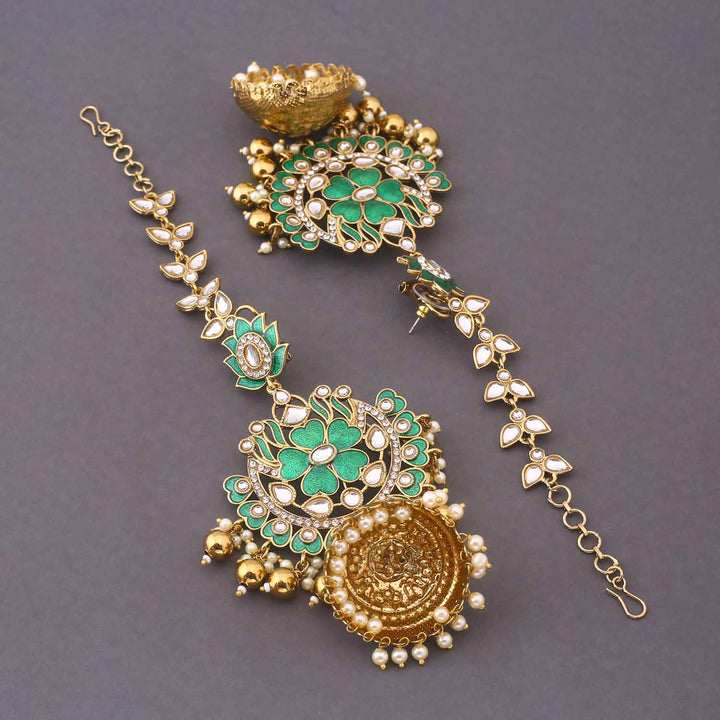 Emerald Omvati Sahara Jhumkis