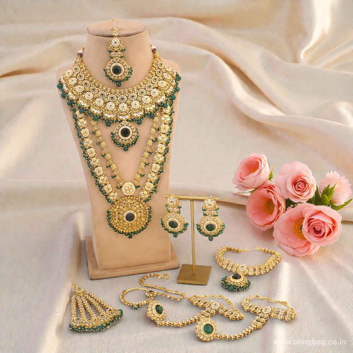 Emerald Opalina Bridal Jewellery Set