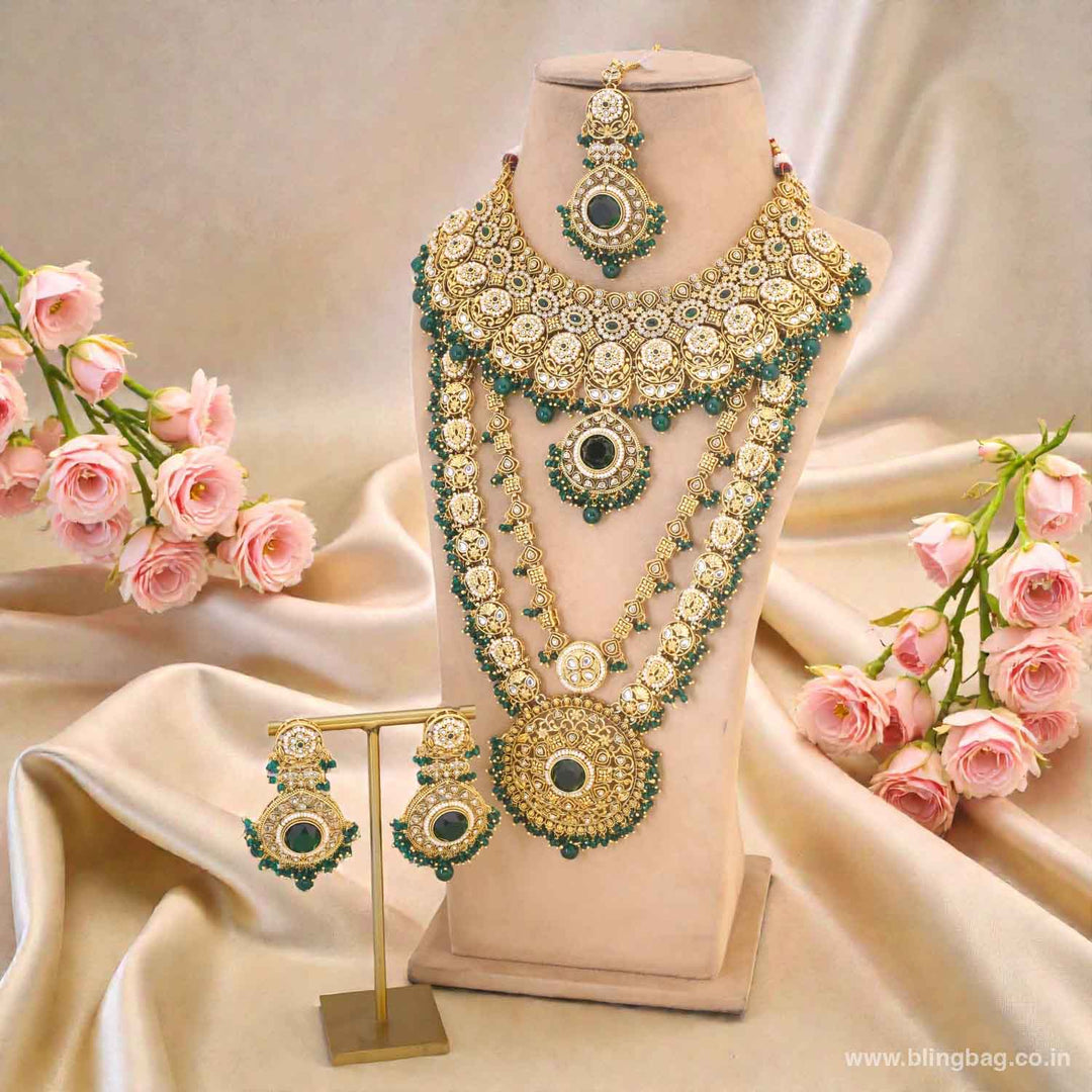 Emerald Opalina Bridal Jewellery Set
