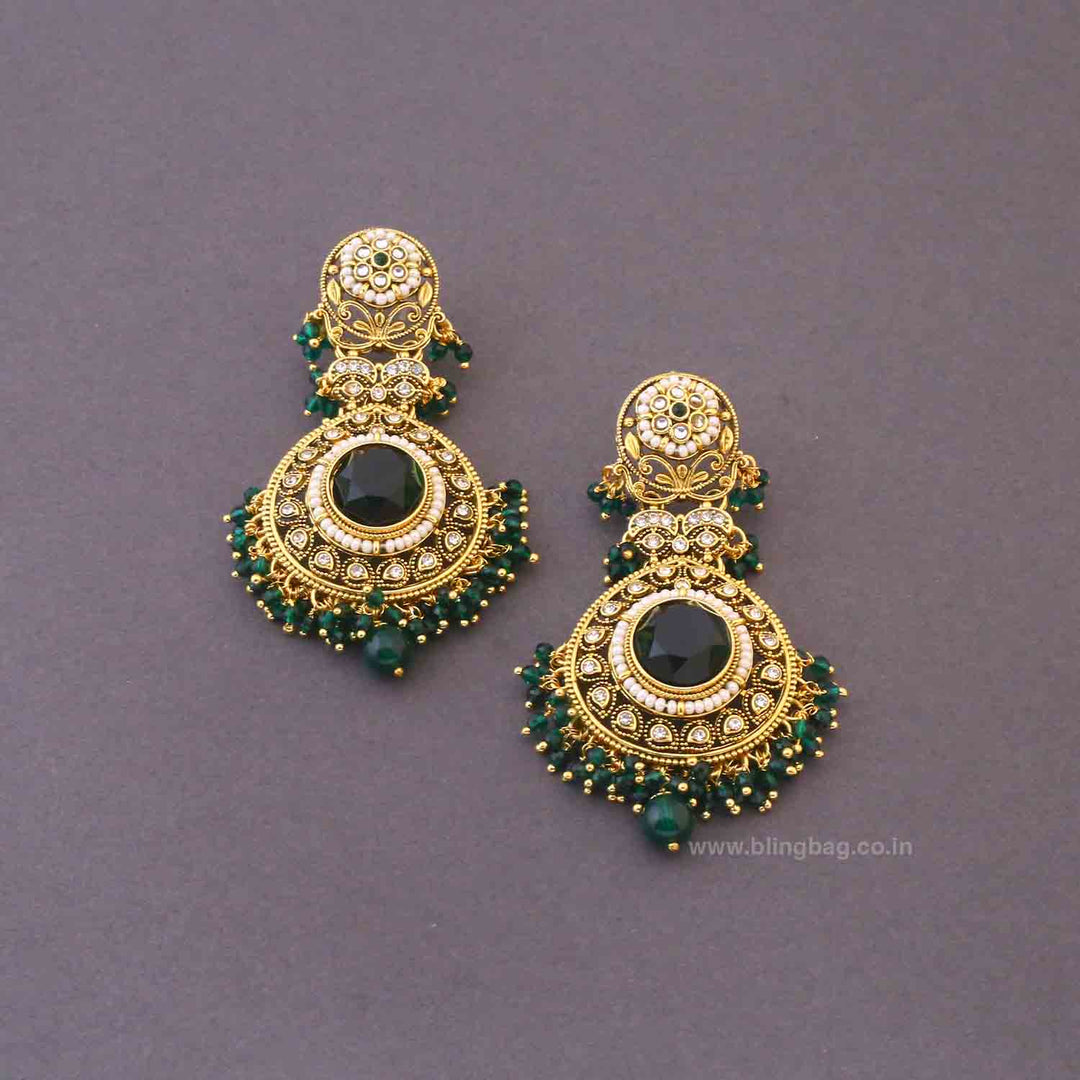 Emerald Opalina Bridal Jewellery Set