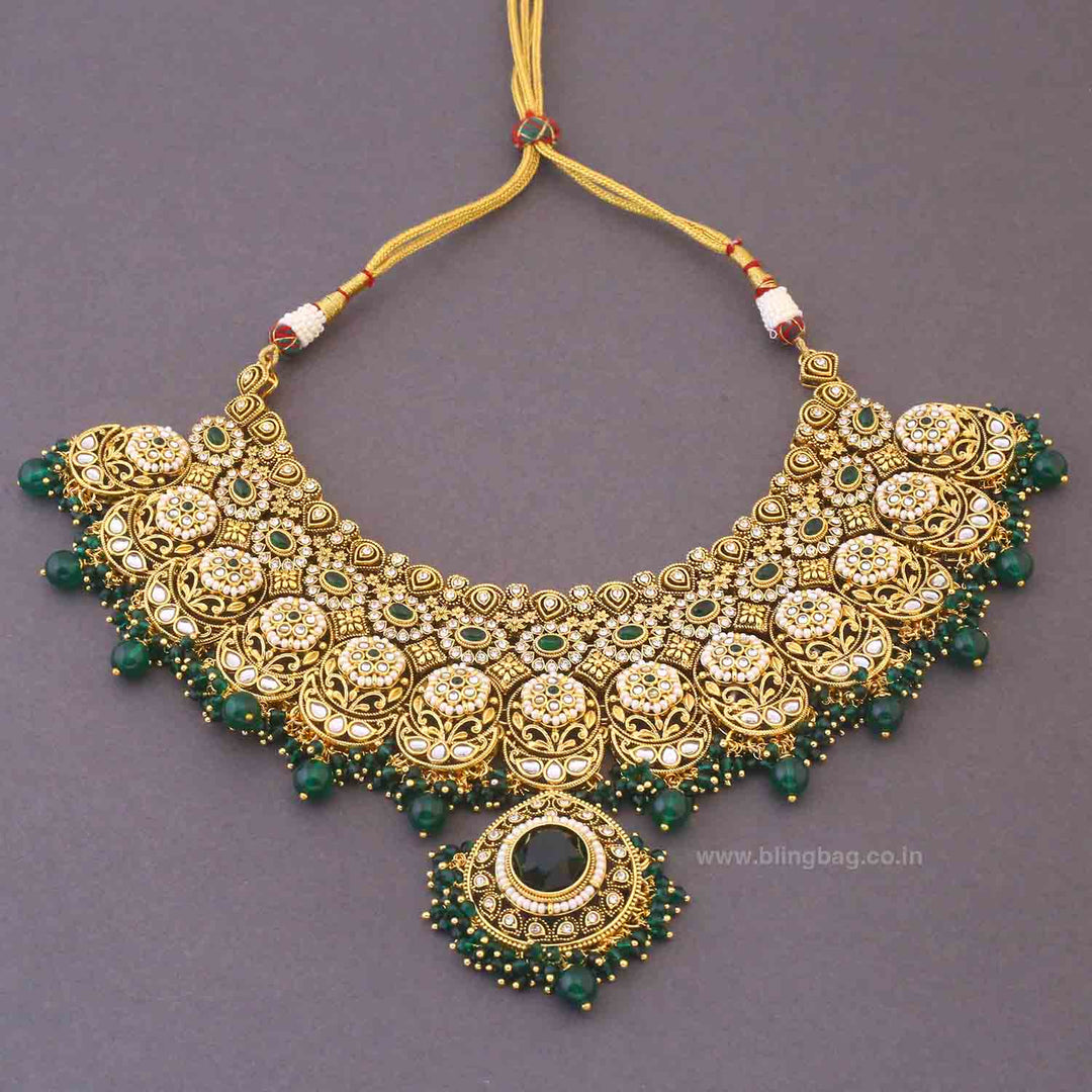 Emerald Opalina Bridal Jewellery Set