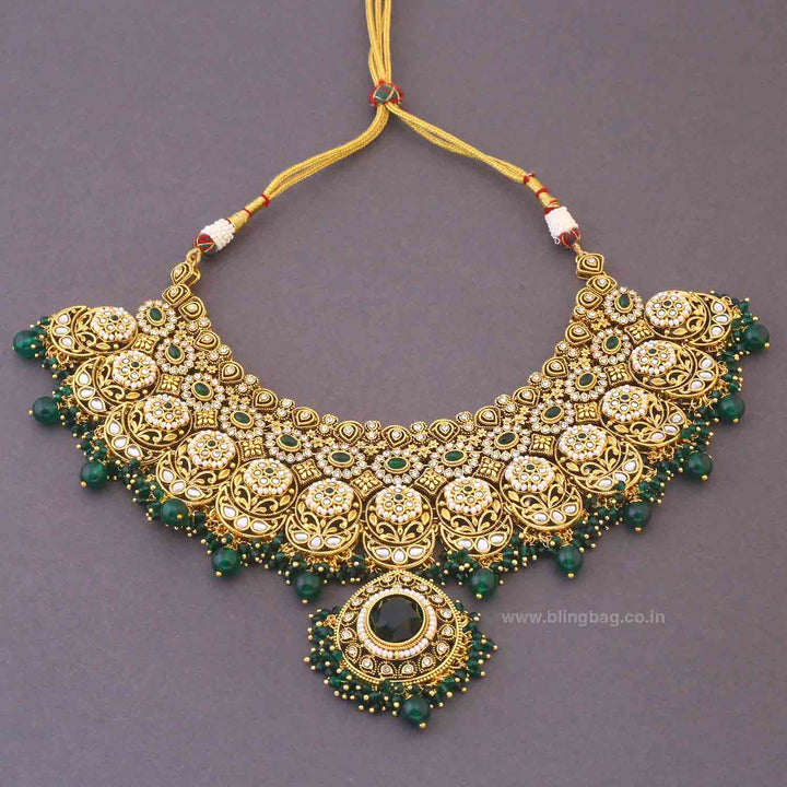 Emerald Opalina Bridal Jewellery Set