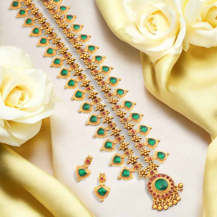 Emerald Orosya Antique Jewellery Set - New Arrival