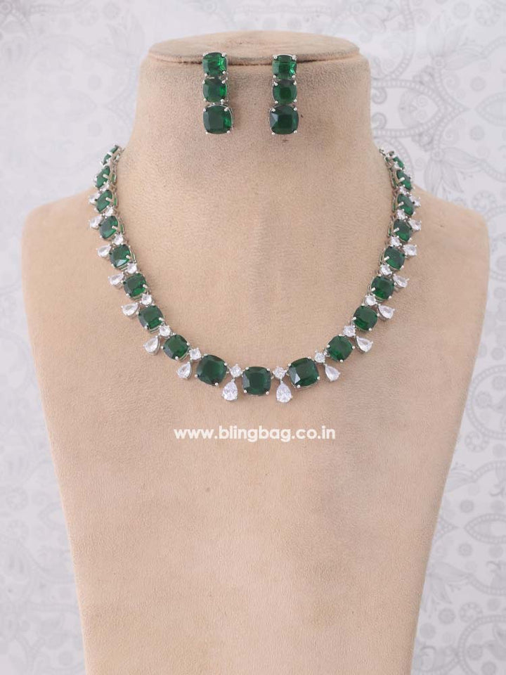 Emerald Orpah Zirconia Jewellery Set