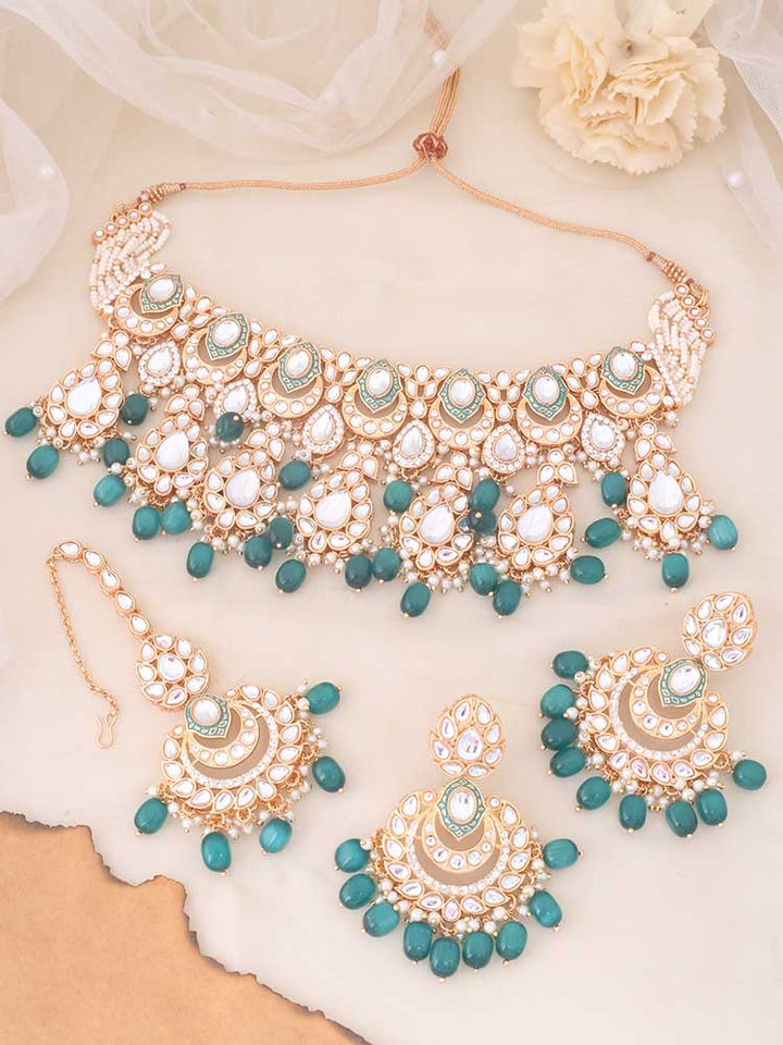 Emerald Panjurli Jewellery Set