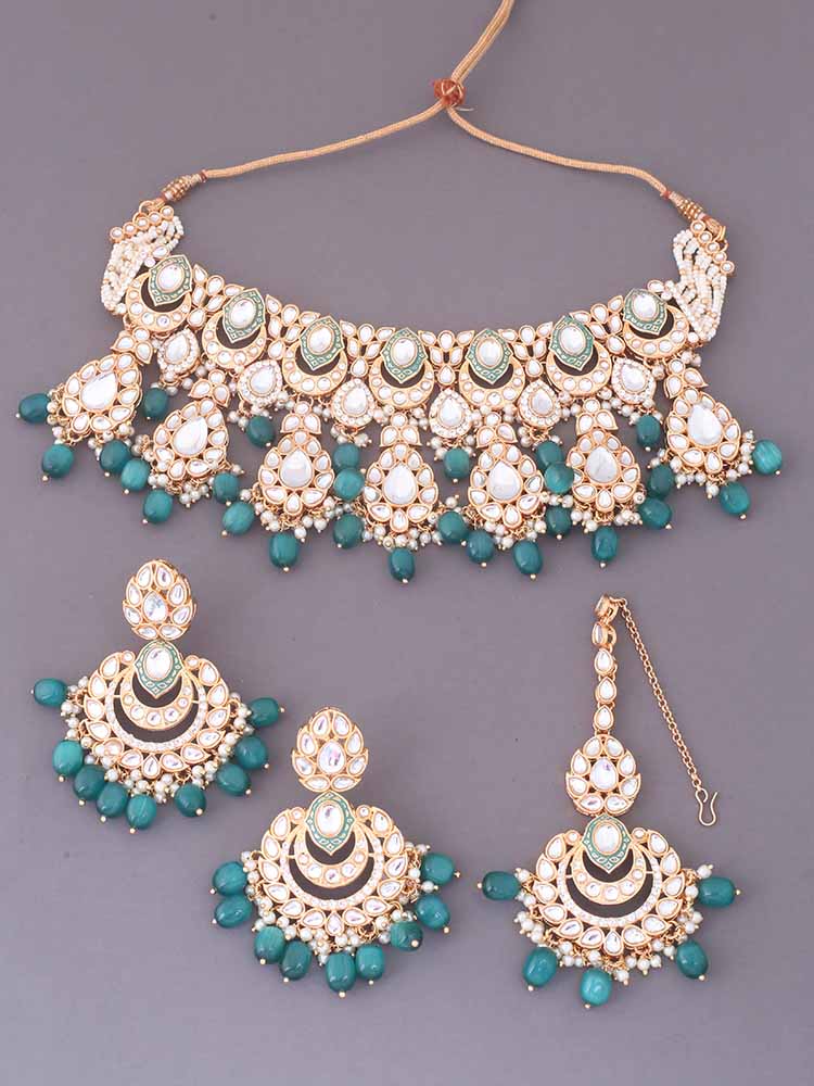 Emerald Panjurli Jewellery Set