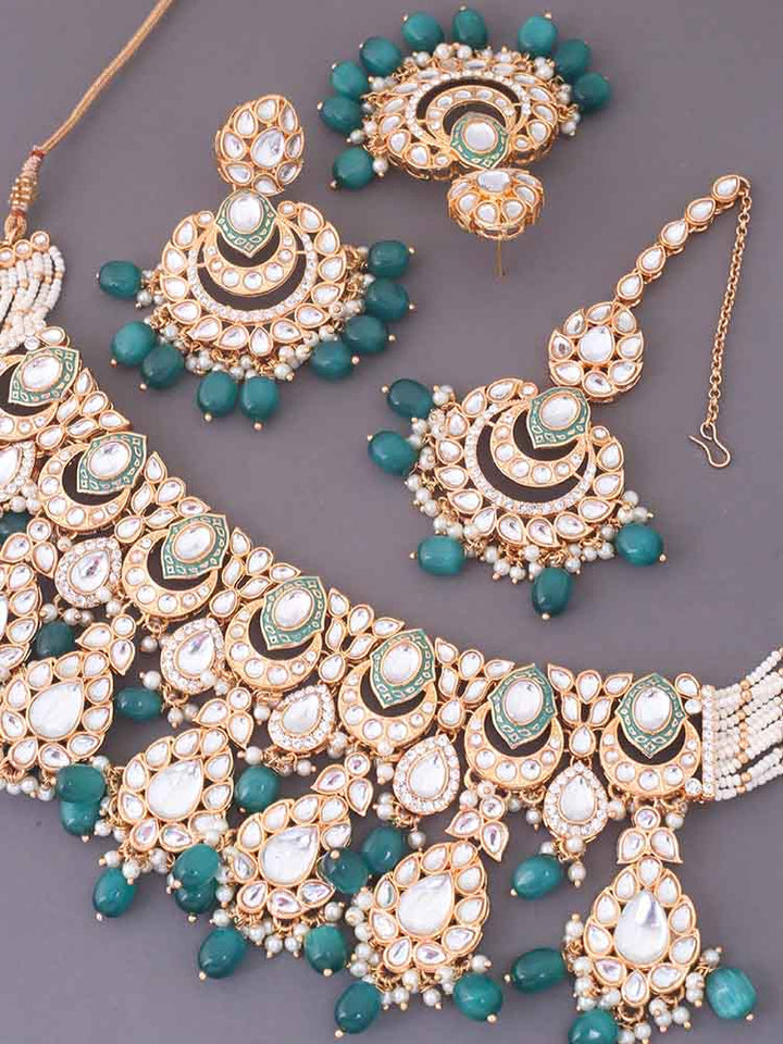 Emerald Panjurli Jewellery Set