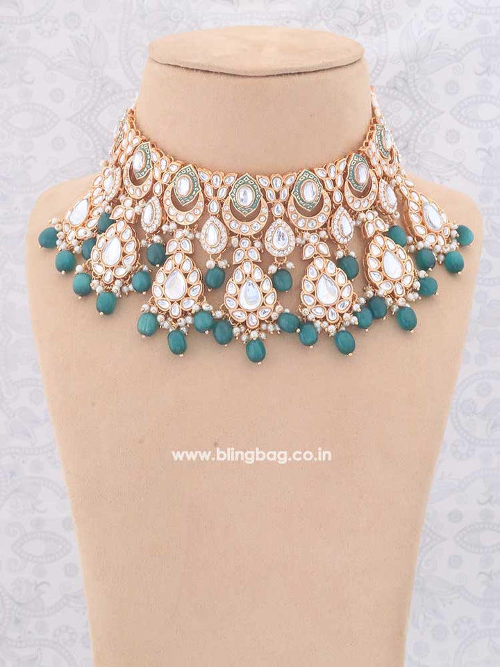 Emerald Panjurli Jewellery Set