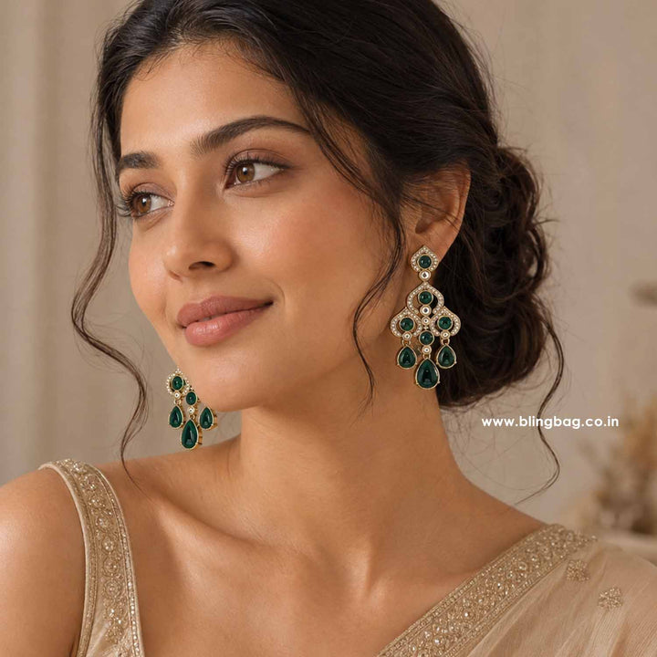 Emerald Panya Danglers