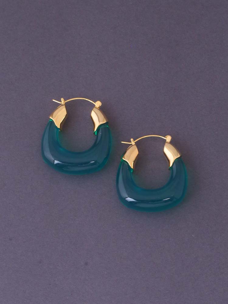 Emerald Parana Studs