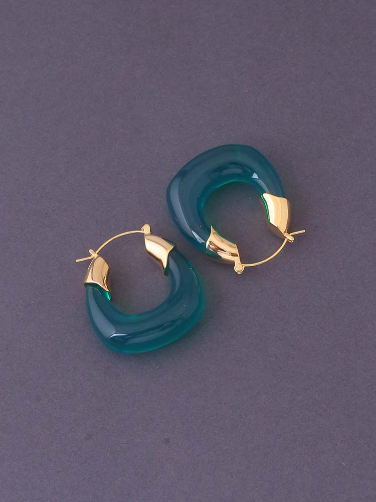 Emerald Parana Studs