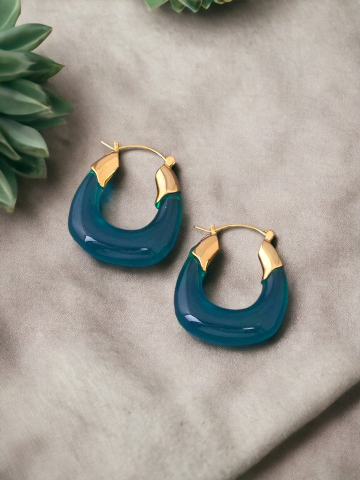 Emerald Parana Studs