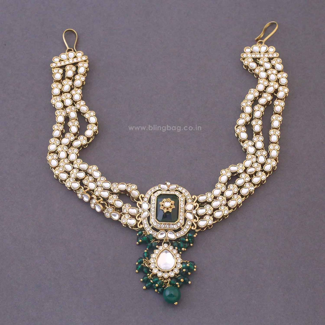 Emerald Parineeta Bridal Jewellery Set