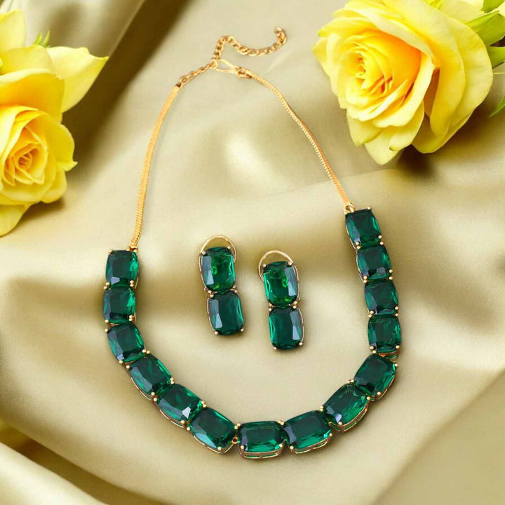 Emerald Paulina Zirconia Jewellery Set