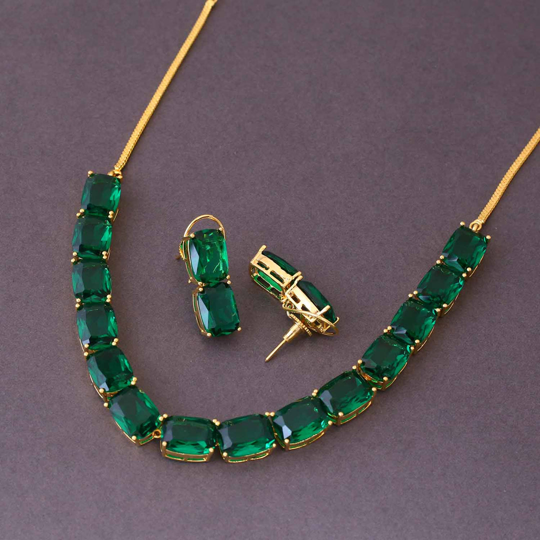 Emerald Paulina Zirconia Jewellery Set