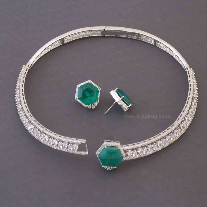 Emerald Perle Hasli Zirconia Jewellery Set