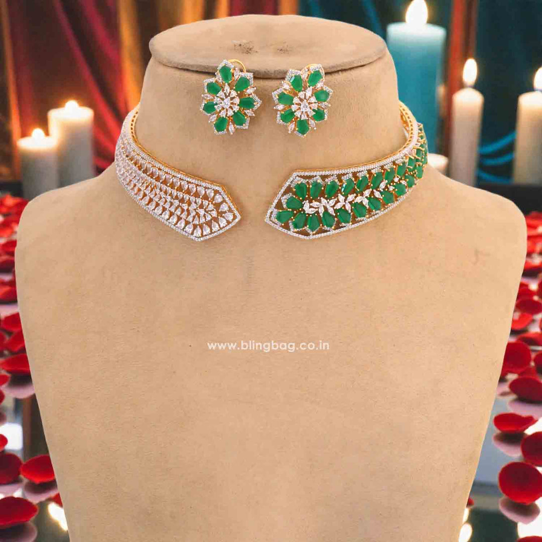 Emerald Perrine Hasli Zirconia Jewellery Set