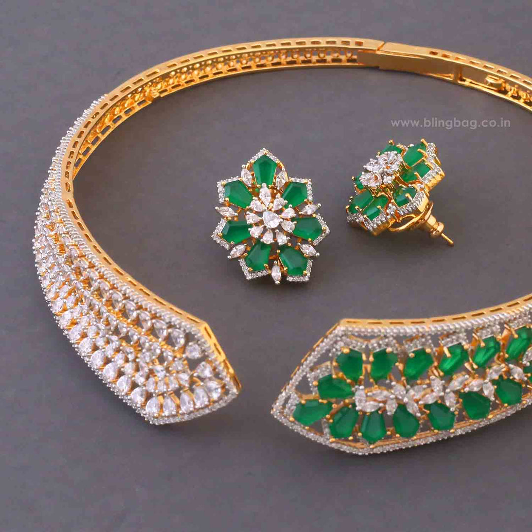 Emerald Perrine Hasli Zirconia Jewellery Set
