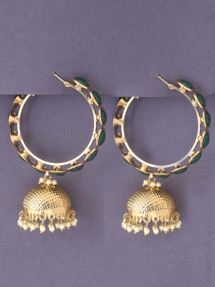 Emerald Perry Ethnic Jhumkis