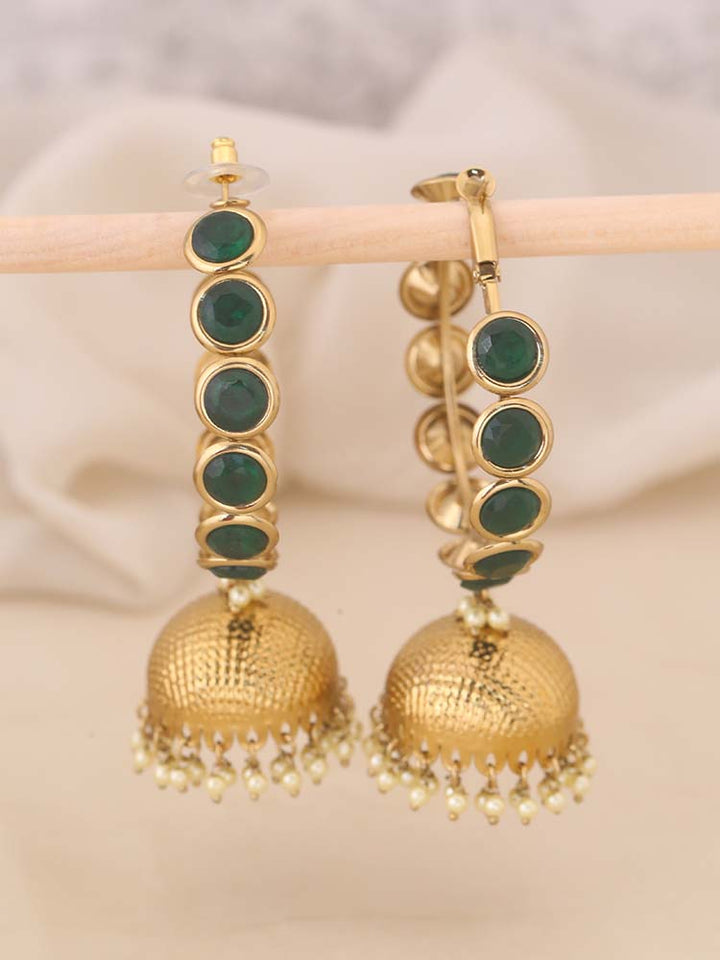 Emerald Perry Ethnic Jhumkis