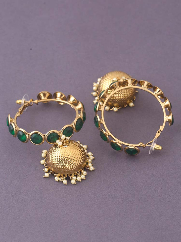 Emerald Perry Ethnic Jhumkis