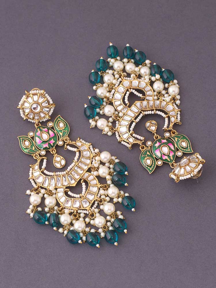 Emerald Peshani Danglers Earrings