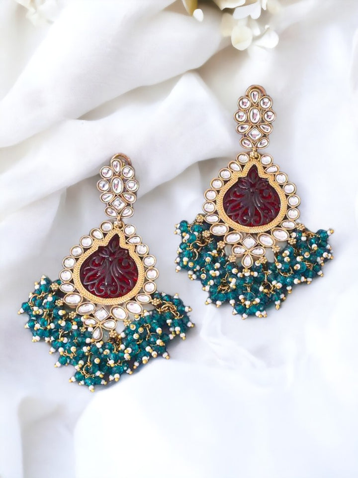 Emerald Pooja Danglers