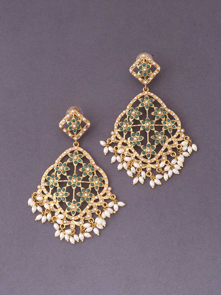 Emerald Prakruti Ethnic Danglers