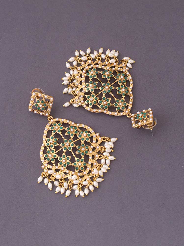 Emerald Prakruti Ethnic Danglers