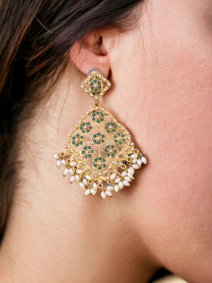 Emerald Prakruti Ethnic Danglers